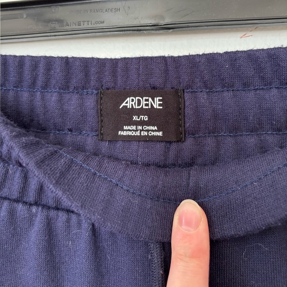 🎉4/30$🎉 Ardene Navy Jogger Pants with White Stripes – Size XL ⚪ - Picture 2 of 4